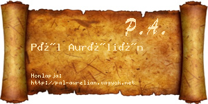 Pál Aurélián névjegykártya